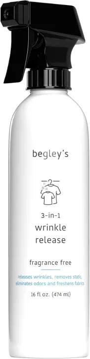 Begley's 3-in-1 Fabric Spray — Wrinkle, Static & Odor Remover